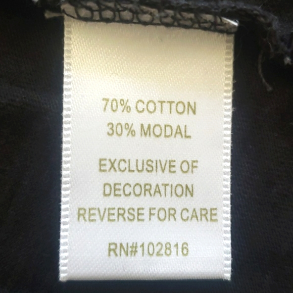 GARNET HILL Scoop Neck Top Short Sleeve Black Jewel Stone Embellished - Picture 8 of 8